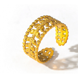 不锈钢爱心开口戒指女不掉色个性嘻哈简约几何钛钢戒指