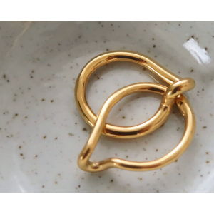 与瑜拥抱戒指双层指环多种带法欧美简约风