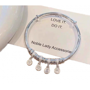 平安喜乐手镯女新国风中式镯子推拉式时尚年轻款小众设计手环礼物